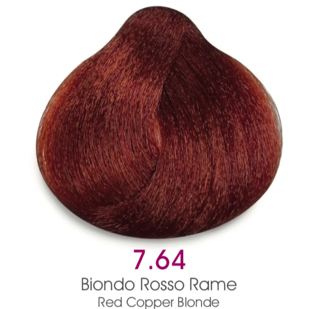 TMT Milano Art Collection Crema Colorante Luminacolor 7.64 Rubio Medio Rojo Cobre 100ml - 1